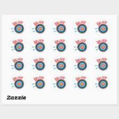 Bullseye Ronde Sticker (Vel)