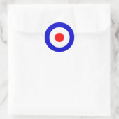 Bullseye Ronde Sticker (Tas)