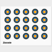 Bullseye Ronde Sticker (Vel)