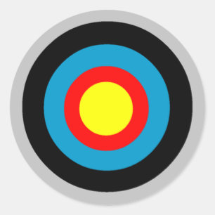 Bullseye Ronde Sticker