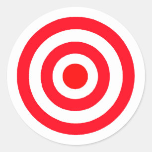 Bullseye Ronde Sticker