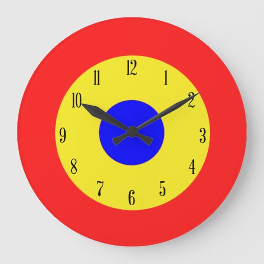 Bullseye Target Grote Klok (Voorkant)