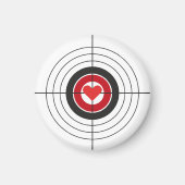 Bullseye Target met Heart Magnet (Voorkant)
