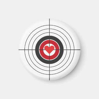 Bullseye Target met Heart Magnet