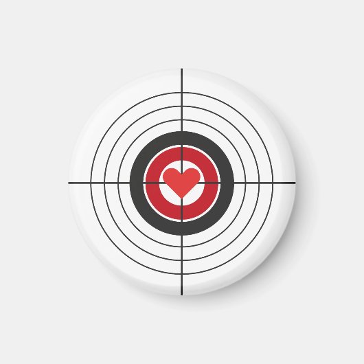 Bullseye Target met Heart Magnet (Voorkant)