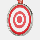 Bullseye Target Metalen Ornament (Links)
