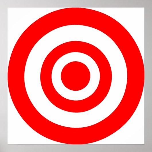 Bullseye Target Poster (Voorkant)