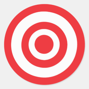 Bullseye Target Ronde Sticker