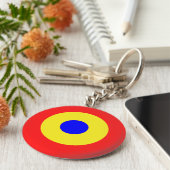 Bullseye Target Sleutelhanger (Zijkant)