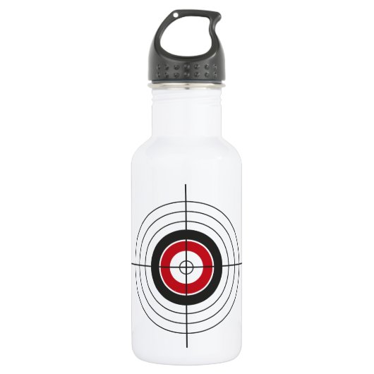 Bullseye Target Water Flacon Waterfles (Voorkant)