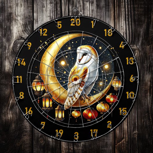 Bullseye van Moonlight: Owl-Standing Aim Dartbord