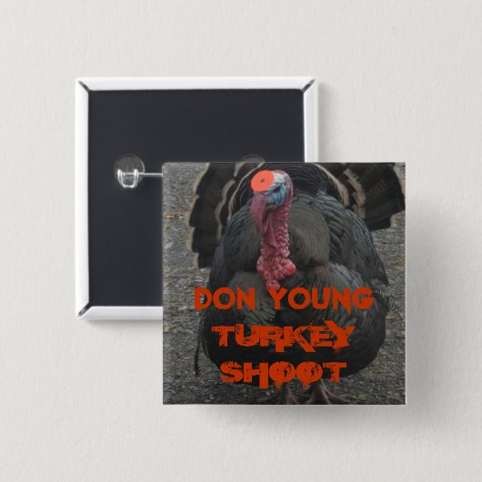 Bullseye Vierkante Button 5,1 Cm (Voorkant /achterkant)