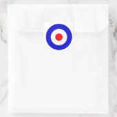 Bullseye Vierkante Sticker (Tas)