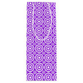 Bullseye-WINE GIFT BAG-Paars-White Wijn Cadeautas (Voorkant)
