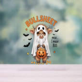 Bullsheet Highland Koe Funny Ghost Acryl Bord (Neutraal)