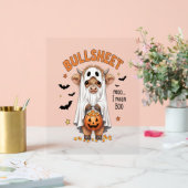 Bullsheet Highland Koe Funny Ghost Acryl Bord (Huwelijk)