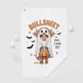 Bullsheet Highland Koe Funny Ghost Golfhanddoek (Insitu)