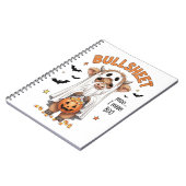 Bullsheet Highland Koe Funny Ghost Notitieboek (Linkerzijde)