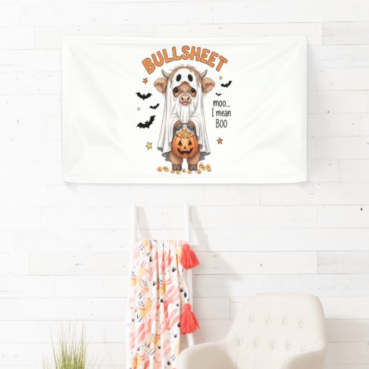 Bullsheet Highland Koe Funny Ghost Spandoek (Insitu)