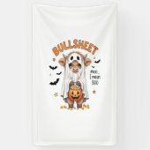 Bullsheet Hoogland Koe Grappige Geest Spandoek (Verticaal)
