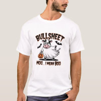 Bullsheet: Moo, I Mean Boo" Grappige Koe Halloween
