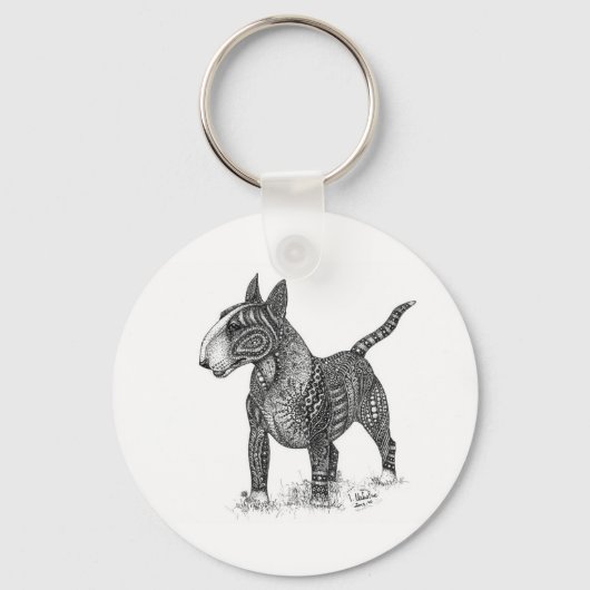 Bullterrier Keychain (Voorkant)