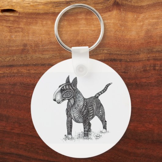 Bullterrier Keychain (Achterkant)