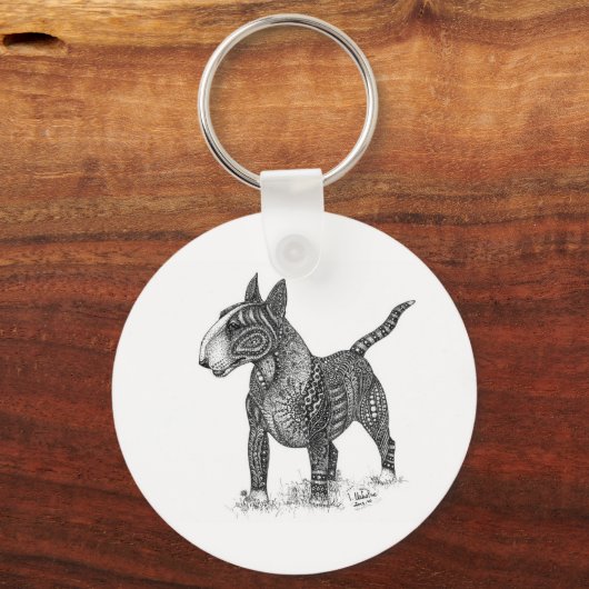Bullterrier Keychain (Voorkant)