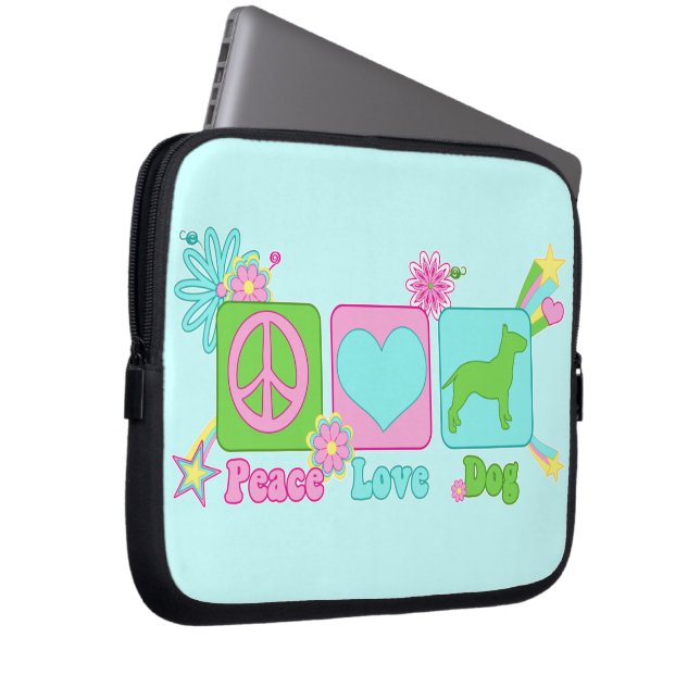 BullTerrier.png Laptop Sleeve (Voorkant Rechts)