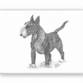 Bullterrier Vinyl Sticker (Voorkant)