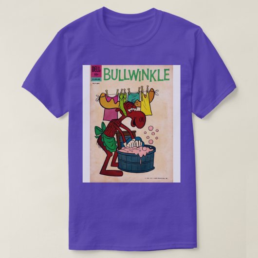 Bullwinkle Comic Book Wasdag T-shirt (Design voorkant)