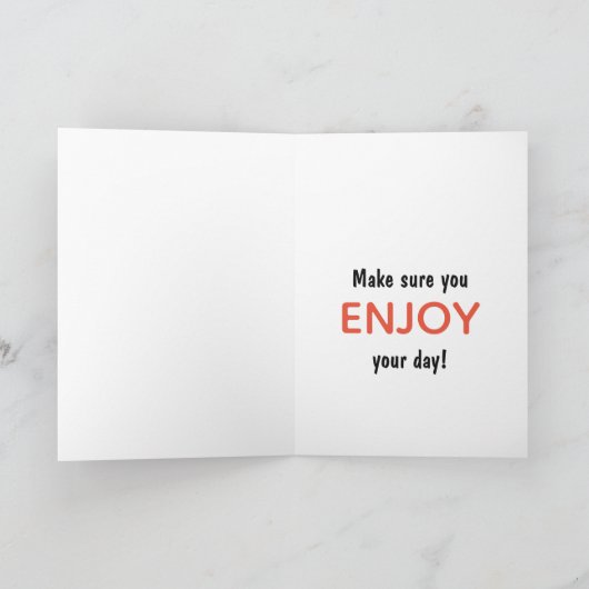 Bully Boy Verjaardag Kaart (Binnen)