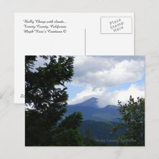 Bully Choop met wolken... Briefkaart (Voorkant / Achterkant)