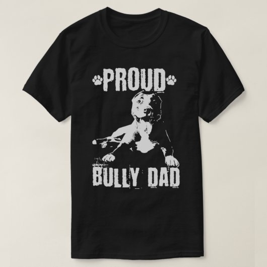 Bully Dad American Bully Pitbull Dog Owner Pullov T-shirt (Design voorkant)