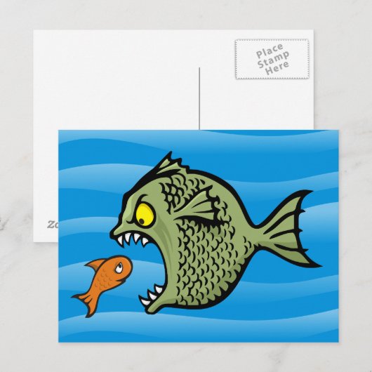Bully Fish Briefkaart (Voorkant / Achterkant)