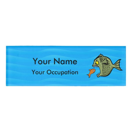 Bully Fish Naambadge (Voorkant)