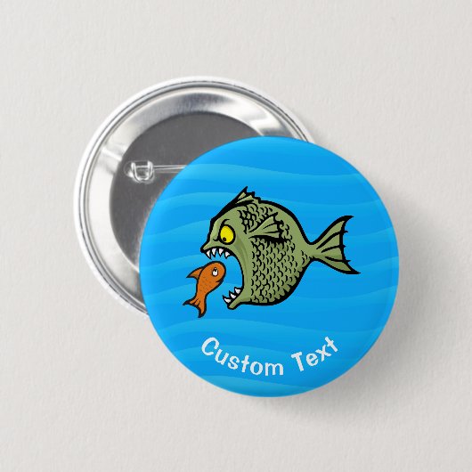 Bully Fish Pinback Button (Voorkant /achterkant)
