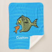 Bully Fish Sherpa Deken (Voorkant)