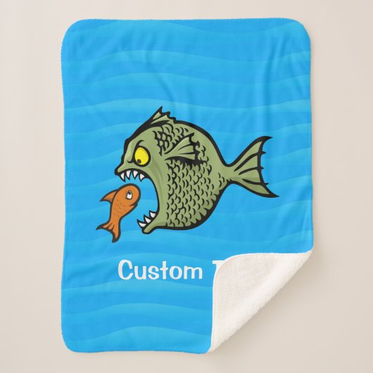 Bully Fish Sherpa Deken (Voorkant)