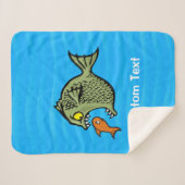 Bully Fish Sherpa Deken (Voorkant (horizontaal))