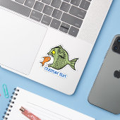Bully Fish Sticker (Laptop met iPhone)