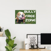BULLY FREE ZONE 52" x 35" poster (Thuiskantoor)