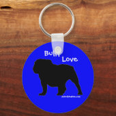 Bully Love Buldog sleutelhanger (Voorkant)