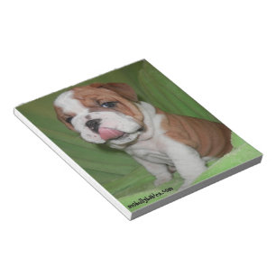 Bully Love Bulldog-laptop Notitieblok