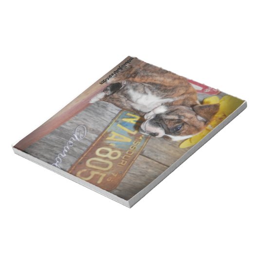 Bully Love Bulldog Notitieblok (Linkerzijde)