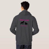 Bully Love Zip Up Jacket Hoodie (Achterkant volledig)