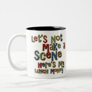 Bully Lunch Money Funny Tweekleurige Koffiemok