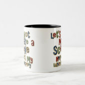 Bully Lunch Money Funny Tweekleurige Koffiemok (Center)