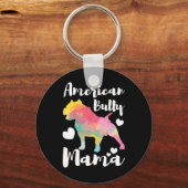 Bully Mama Bulldog Eigenaar Mam Sleutelhanger (Voorkant)