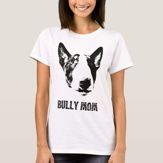 Bully Moeder - Engels Bull Terrier Moeder T-shirt (Voorkant)